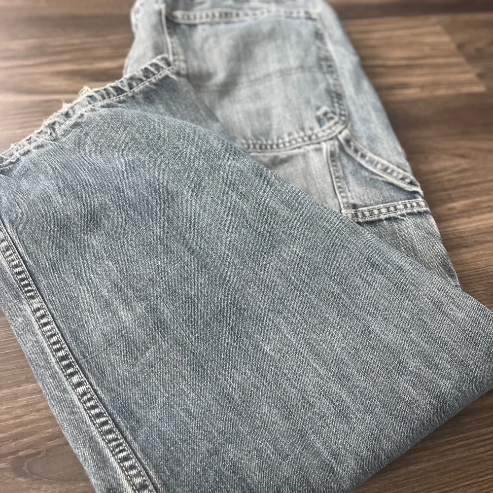 Tommy Hilfiger Vintage Light blue Washed Loose Fit Carpenter Jeans - Picture 2 of 11